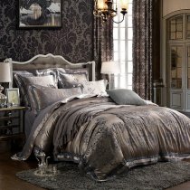 Grey Traditional Gorgeous Royal Pattern Tribal Print Western Style Full, Queen Size Bedding Sets