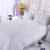 Girls Off-white Rosette Pattern Gathered Ruffled Design Princess Style Stylish Romantic 100% Cotton Twin, Full, Queen Size Bedding Sets