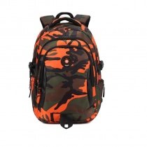 Army Green Black Taupe Flame Orange Nylon Pupil Campus School Book Bag Military Camouflage Print Hiking Travel Backpack