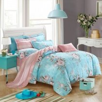 Bright Beautiful Wildflower Tropical Natural Full, Queen Size Bedding Sets