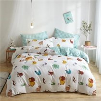 Cartoon Zoo Animal Twin, Full, Queen Size Bedding Sets