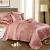 Fancy Rose Gold and Silver Victorian Gothic Pattern Bohemian Style Glitter Jacquard Satin Full, Queen Size Bedding Sets