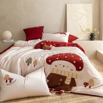 Hipster Mushroom Modern Twin, Full, Queen Size Bedding Sets