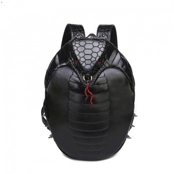 black leather snake backpack Gucci Grained King Drawstring | myGemma Custom name tag sewn inside Leather Academia Backpack Gothic Backpack