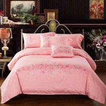 Elegant Pink Girls Fancy Scroll Luxury Full, Queen Size Bedding Sets
