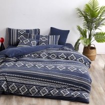 Hippie Bohemian Native American Aztec Stripe Full, Queen Size Bedding Sets