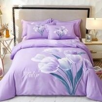Purple Tulip Elegant Beautiful Full, Queen Size Bedding Sets