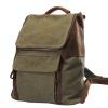Olive Green Canvas Trendy Korean Preppy Style Satchel Contracted Durable Casual Travel Bag Zipper Hasp Boy Medium Bucket School Backpack