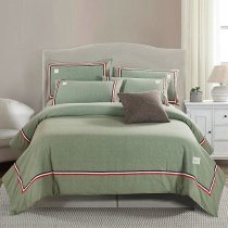 Green Retro Masculine Shabby Chic Full, Queen Size Bedding Sets
