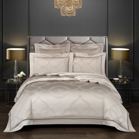 Jacquard Satin Unique Style Tiles Abstract Full, Queen Size Bedding Sets