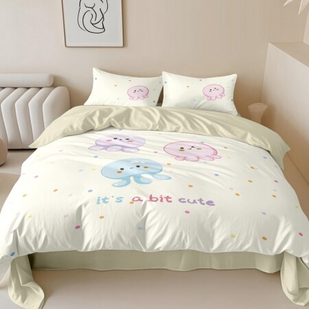 Jellyfish Cute Girls Twin, Full Size Bedding Sets