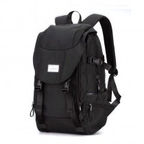 Oversized Plain Black Oxford Boys Preppy School Campus Book Bag Stylish Sewing Pattern Korean Style Large Flap Travel Laptop Backpack