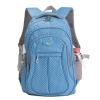 Sturdy Waterproof Slate Blue and White Nylon Girls School Campus Book Bag Stylish Polka Dot Print Lightweight Travel Backpack
