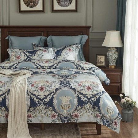 Retro Baroque Style Tribal and Flower Pattern Full, Queen Size Bedding Sets