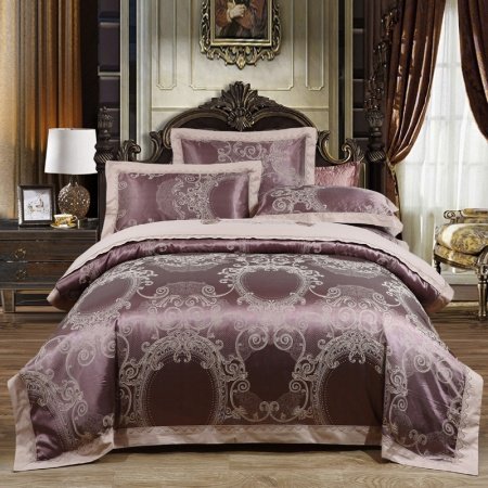 Brown Medieval Pattern Industrial Style Old World Vintage Full, Queen Size Bedding Sets