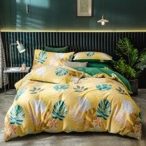 Bright Tropical Leaf and Flower Exotic Beautiful Rustic Chic Full, Queen Size Bedding Sets