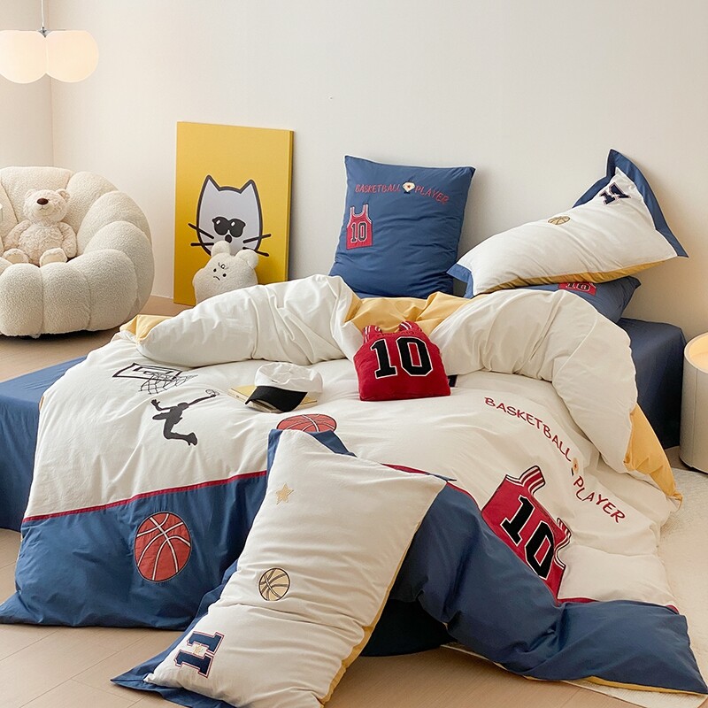 Boys Basketball Sport Themed Twin, Full Size Bedding Sets