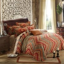 Unique Chevron Stripe Shabby Chic Vintage Full, Queen Size Bedding Sets