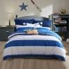 Simply Modern Chic Rugby Stripe Masculine Twin, Full, Queen Size Bedding Sets