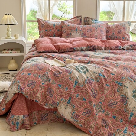 Fancy Paisley Bohemian Moroccan Style Twin, Full, Queen Size Bedding Sets