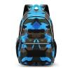 Lightweight Black Blue Taupe and Dark Green Nylon Boys School Book Bag Hipster Camouflage Print Sewing Pattern Preppy Campus Backpack