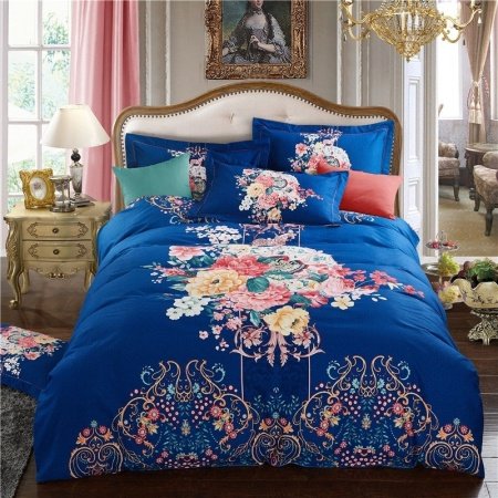 Beautiful Flower and Tribal Print Modern Chic Full, Queen Size Bedding Sets
