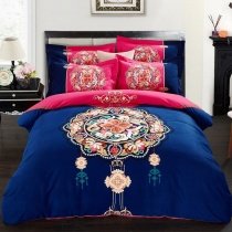 Fancy Indian Bohemian Style Glam Style Full, Queen Size Bedding Sets