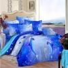 Kids and Boys Cute Dolphin Print Ocean Themed Full, Queen Size Bedding Sets