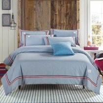 Trendy Gray Color Luxury Style Masculine Full, Queen Size Bedding Sets