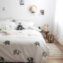 Cartoon Elephant Cute Animal Kids Teen Boys Twin, Full Size Bedding Sets