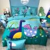 Kids Dinosaur Print Cute Animal Themed Twin, Full, Queen Size Bedding Sets