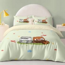 Cute Raccoon Funky Animal Kids Twin, Full Size Bedding Sets