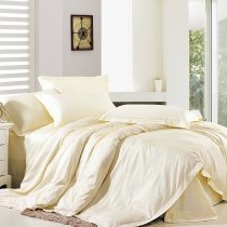 Luxury Beige Solid Color Modern Chic Simply and Sexy Organic 100% Egyptian Cotton for Girls Full, Queen Size Bedding Sets