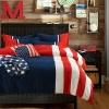 Dark Blue Red and White the Old Glory the Stars and the Stripes The American flag Print Full, Queen Size Bedding Sets