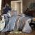 Noble Excellence Steel Blue and Gold Medieval Gothic Pattern Bohemian Style Shabby Chic Masculine Full, Queen Size Bedding Sets