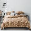 Brown Sexy Leopard Print Shabby Chic Twin, Full, Queen Size Bedding Sets