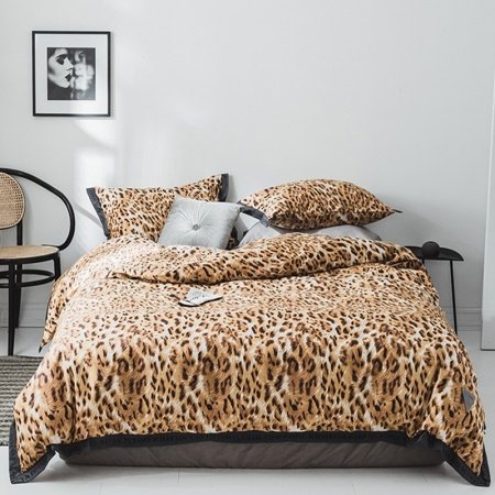 Brown Sexy Leopard Print Shabby Chic Twin, Full, Queen Size Bedding Sets
