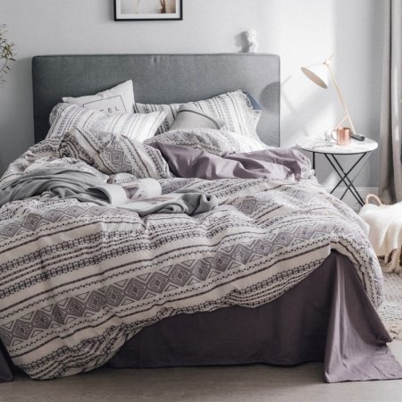Pop Hippie Bohemian Aztec Stripe Abstract Style Full, Queen Size Bedding Sets