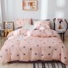 Pink and Gray Polka Dot Print Modern Chic Twin, Full Size Bedding Sets