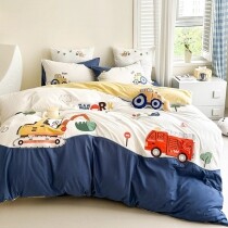 Funky Excavator Engineer Dream Twin, Full Size Bedding Sets