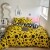 Yellow and Black Polka Dot Twin, Full, Queen Size Bedding Sets