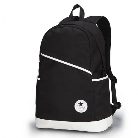 Trend Black Oxford with White Leather Boys Preppy School Campus Book Bag Hipster Sewing Pattern Casual Travel 15 Inch Laptop Backpack