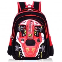 Punk Style Blue White Coral Red Nylon Cool Boys Preppy School Backpack Personalized Racing Car-shaped Pupil Campus Book Bag