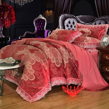 Fancy Paisley Pattern Glam Bohemian Style Full, Queen Size Bedding Sets