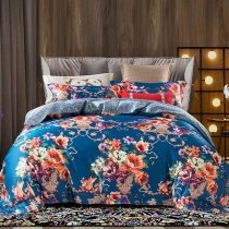 Beautiful Blossom Asian Inspired Adults Full, Queen Size Bedding Sets
