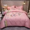 Pink Black and Blue Beautiful Butterfly Trendy Girly Elegant Full, Queen Size Bedding Sets