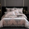 Fancy Paisley Sequin Lace Edge Full, Queen Size Bedding Sets