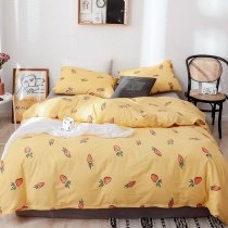 Orange and Yellow Carrot Funny Modern Chic Twin, Full Size Bedding Sets