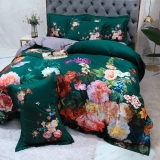 Tropical Watercolor Flower Full, Queen Size Bedding Sets