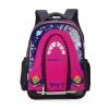 Dark Blue and Rose Red Boys Pupil Girls Pupil Preppy Book Bag Monogrammed Outer Space Galaxy Print School Campus Backpack